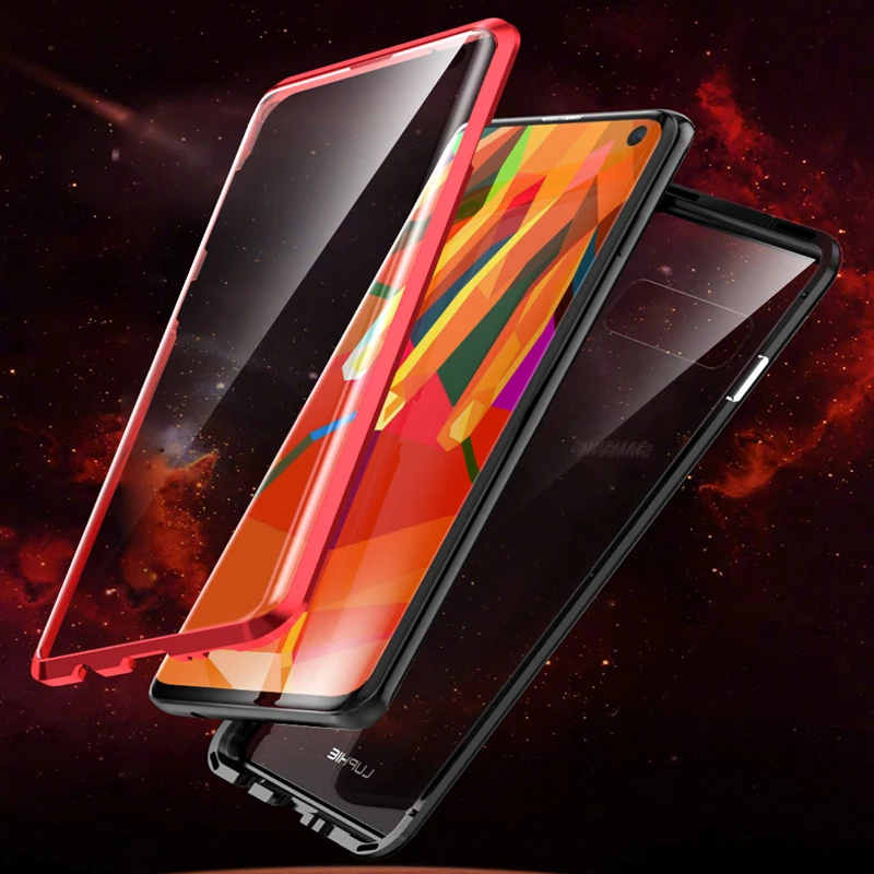 Для Samsung S 10 S10 Plus Магнитный чехол S9 360 Передний + задний двухсторонний из