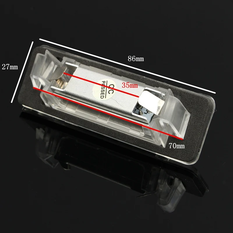 2X белый 18SMD светодиодный фонарь освещения номерного знака Лампа для освещения номерного знака для Mercedes Benz W202 C180 C200 C220 C280 ошибок