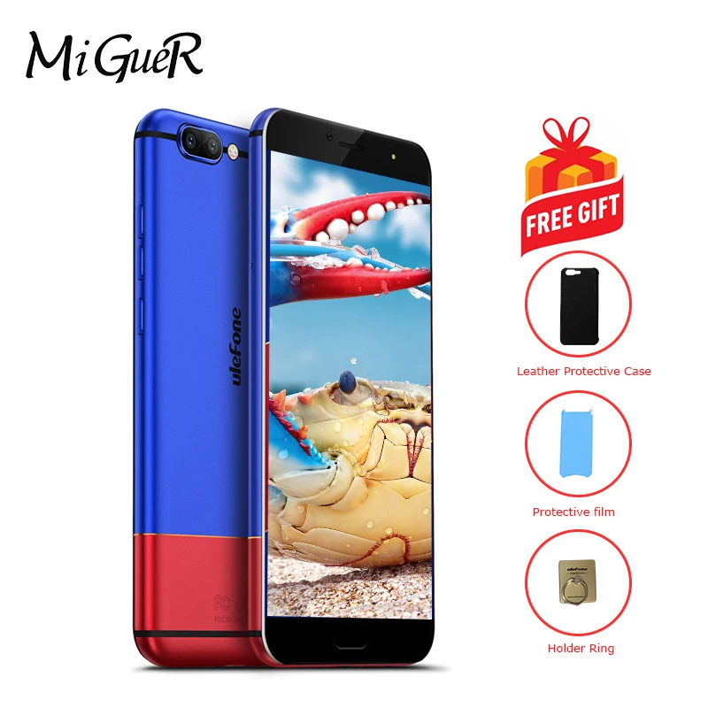 Чехол-накладка Ulefone T1 мобильного телефона 16.0MP + 13.0MP 3680 мАч 5 &quotFHD 6 ГБ Оперативная