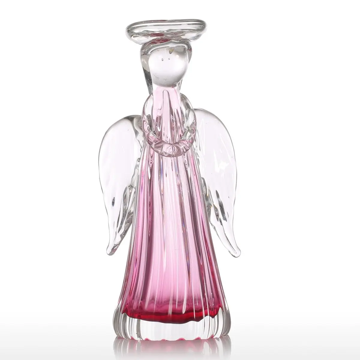 

Tooarts Angel Candleholder Подарочный стеклянный орнамент ручной работы Декор для дома Стекло ремесло украшение для дома аксессуары