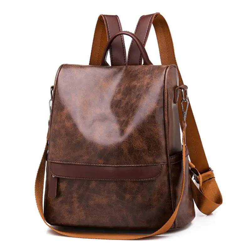 

coofit High-End Anti-Theft Dual-Use Backpack Women Backpack Fashion Vintage Anti-Theft Shoulder Purse Travel Backpack Students