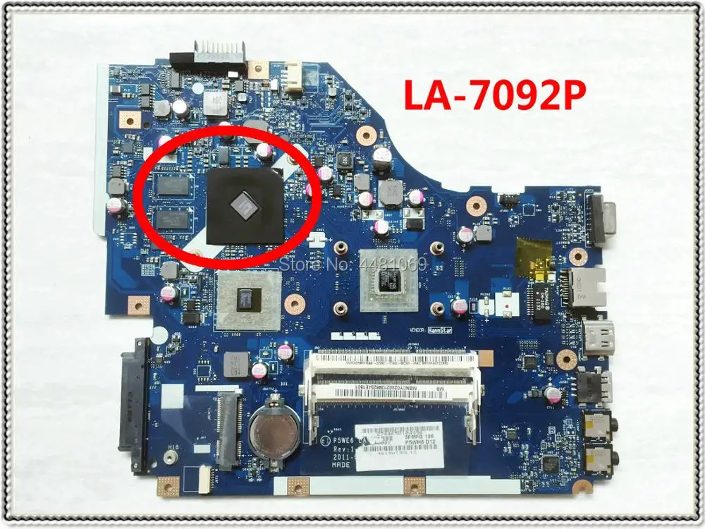 P5WE6 LA 7092P для acer aspire 5250 5253 Материнская плата ноутбука шлюза NV51B JE50 MB. NCY02.001 MBNCY02001 ATI