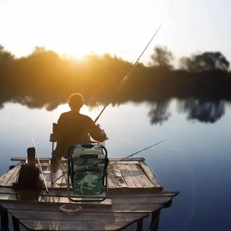 Satin Al 2019 Yeni Katlanır Tabure Taşınabilir Buz Torbası Sandalye Yalıtımlı Açık Seyahat Büyük Tırmanma çantası Balıkçılık Plaj Sandalyesi