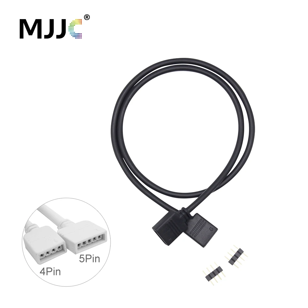 4Pin RGB Светодиодная лента разъем 5Pin RGBW 12 мм Удлинительный кабель светодиодное
