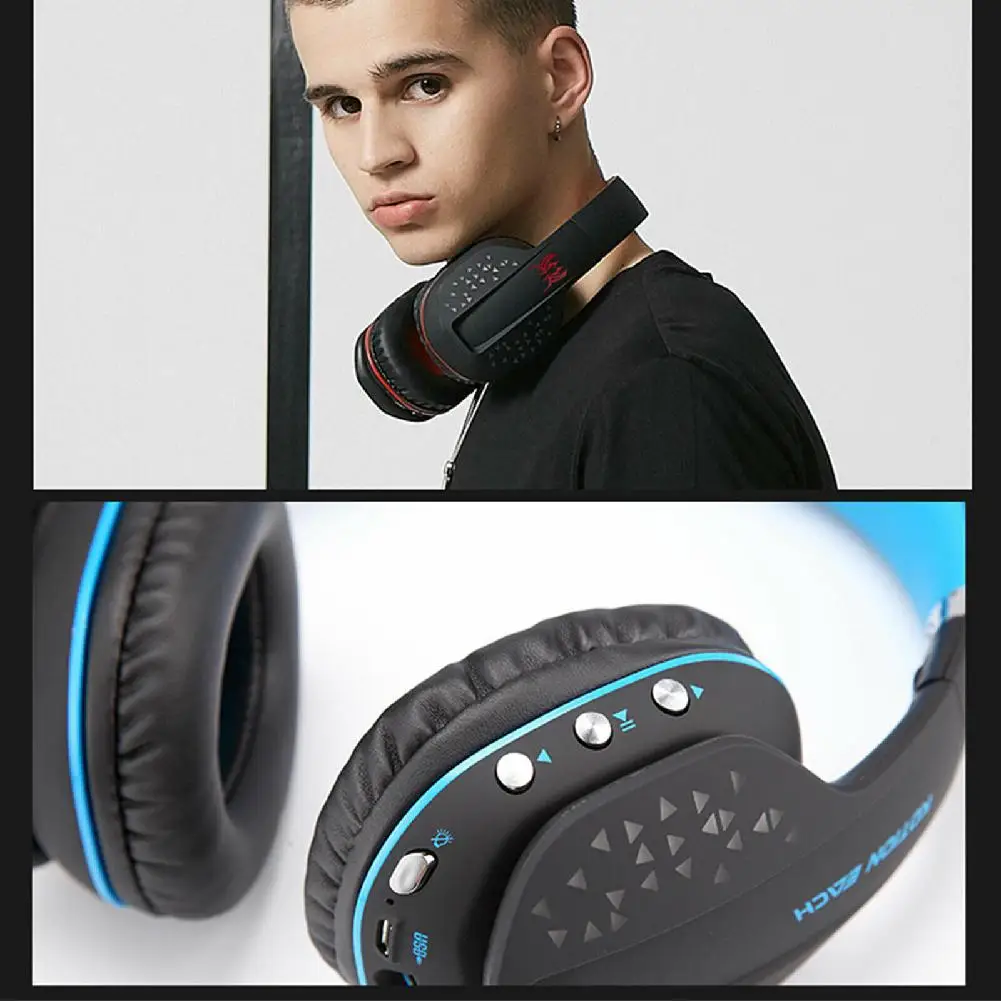 Складные беспроводные Bluetooth наушники Q2 игровая гарнитура с микрофоном и