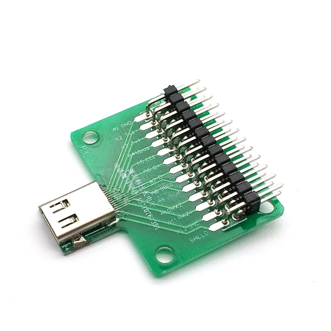 Адаптер розетки с 24 контактами USB 3 1 Тип C для подключения провода и кабеля P
