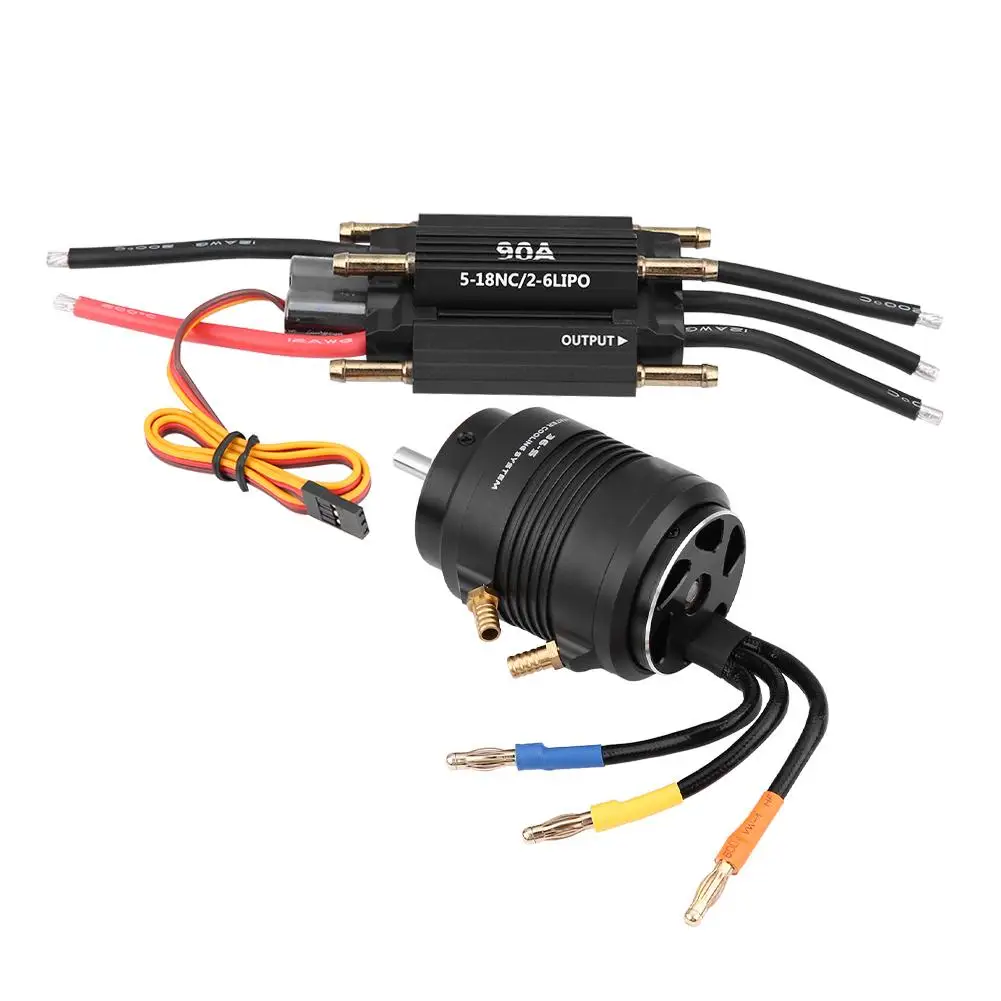 Реактивный двигатель 3660 3250KV w/ 36 S куртка водяного охлаждения и 90A бесщеточный ESC