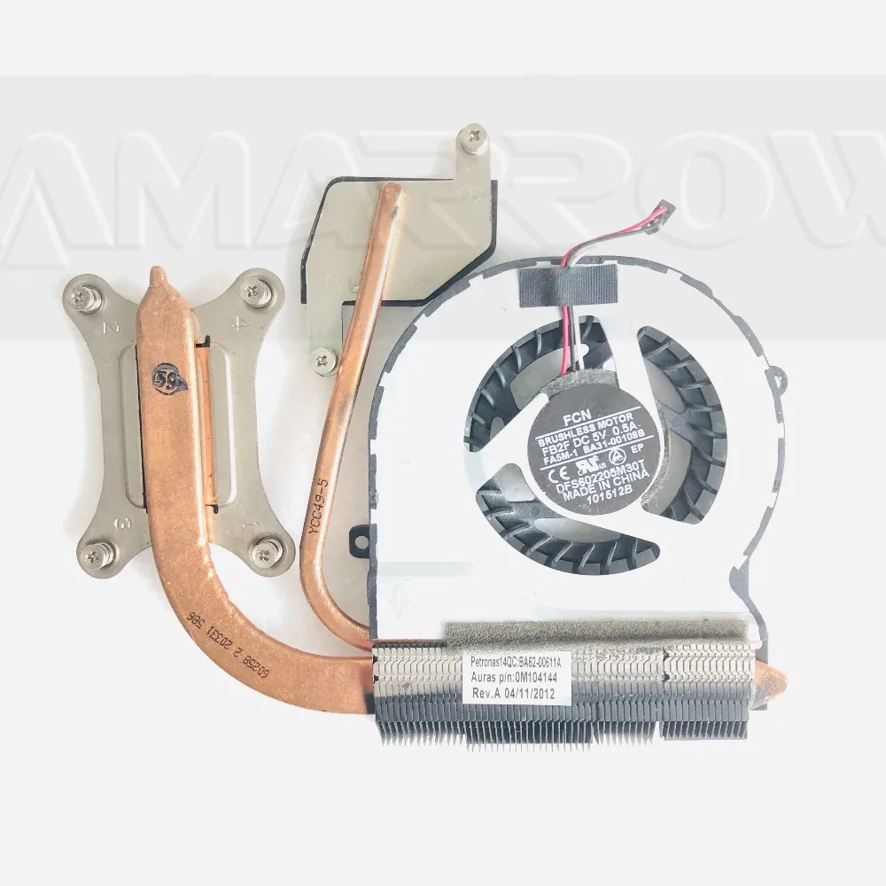 Disipador de calor Original para ordenador portátil SAMSUNG, ventilador de refrigeración para cpu, NP305V5A, 305V5A, NP305V4A, 305V4A, BA62-00611A
