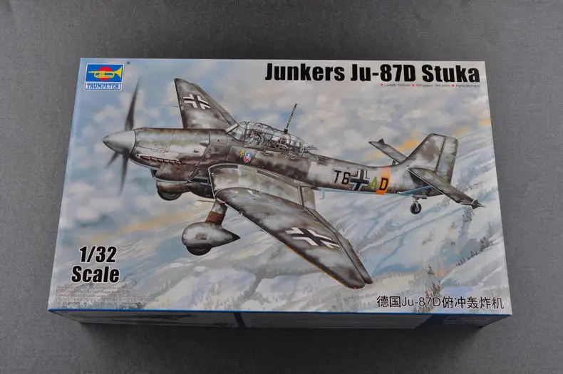 Модель немецкого самолета Trumpeter масштаб 03217 1/32 Junkers JU 87D Stuka|Наборы для сборки
