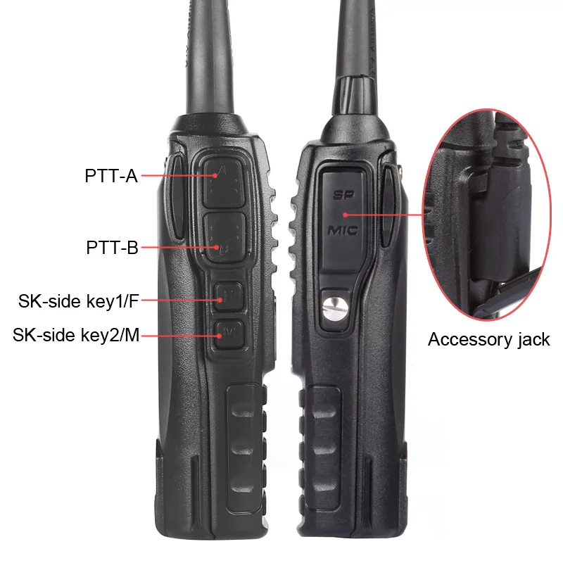 Baofeng UV-82L двухдиапазонный двойной PTT 1 Вт громкий динамик VHF UHF PMR CTCSS DTMF