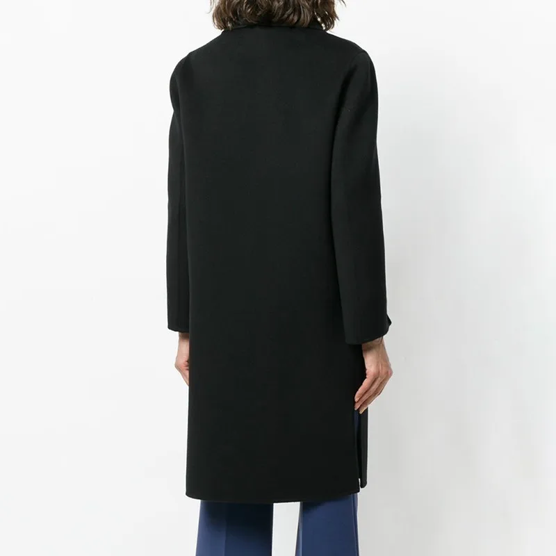 TWOTWINSTYLE Лоскутные Куртки из искусственной кожи для женщин пальто с отворотом