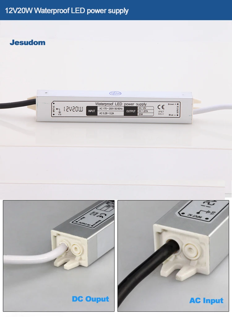 10W ~ 150W AC110V220V вход в DC12V Выход конвертер непромокаемый IP 67 наружная коммутация