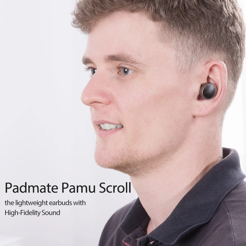 Padmate PaMu прокрутка мини беспроводные наушники IPX6 водонепроницаемые Bluetooth 5 0 стерео