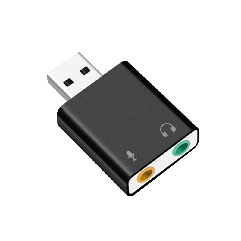 7.1 канальный алюминиевый сплав Usb звуковая карта компьютера внешняя Usb7.1