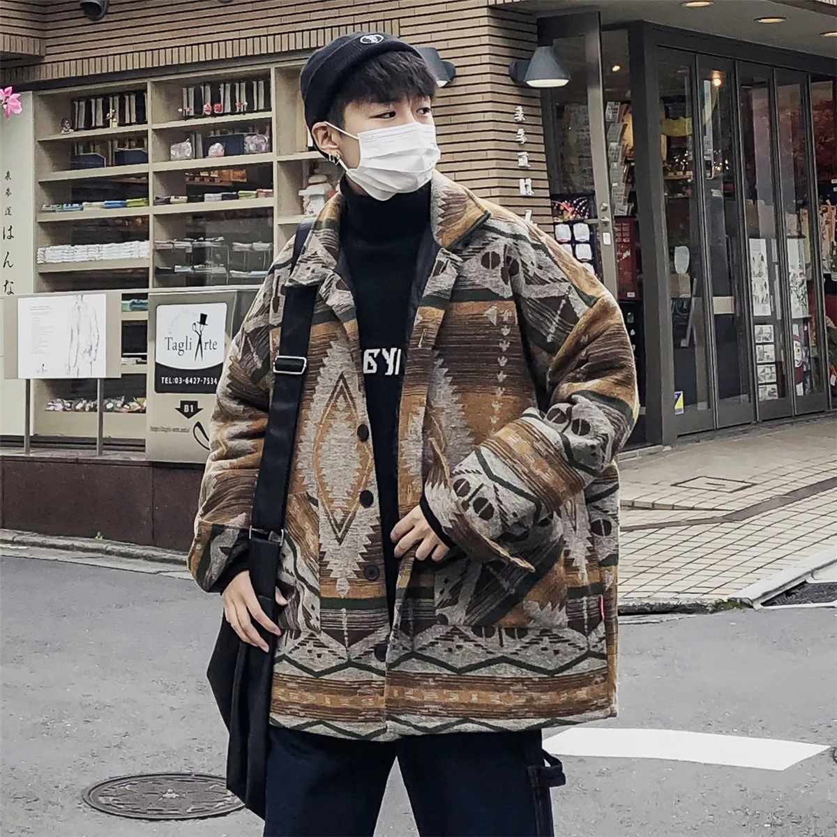 2018 зима mannen Повседневная Geul Losse Wol смеси Dikker katevoerde Kleding kajmier Jas Sneeuw 3 Kleur парка m