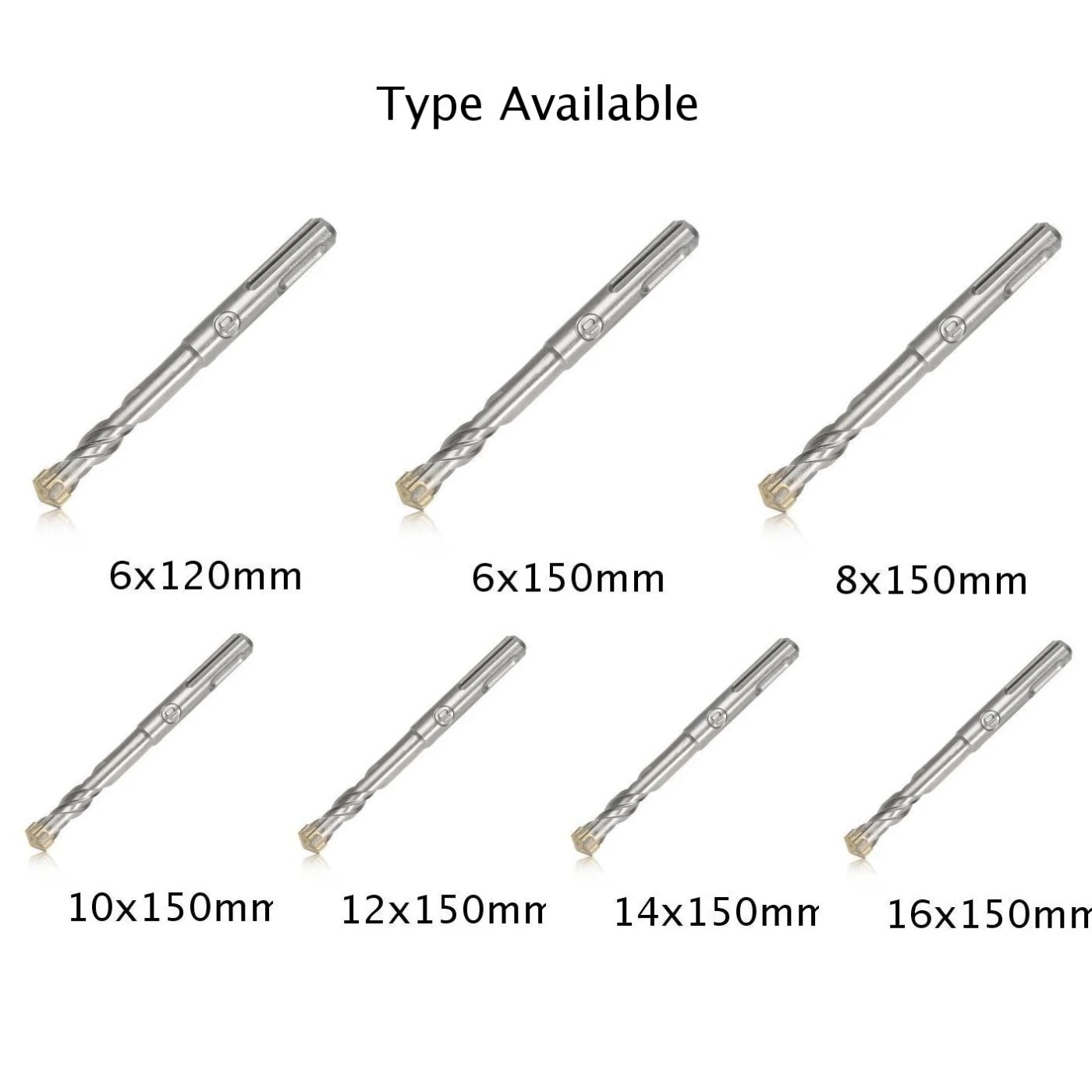 Кладка круглая ручка молоток сверла для бетона Кирпич Вольфрам 6 150 мм Высокое