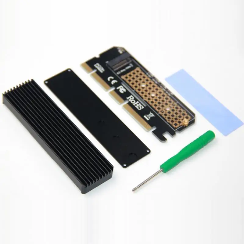 Светодиодная Плата расширения компьютерный адаптер Интерфейс M.2 NVMe SSD к PCIE 3 0 X16