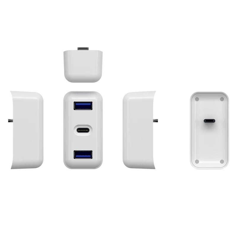 TC04 30 Вт USB C адаптер питания док станция токарный двойной USB3.0 + интерфейс