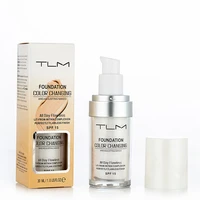 dropshipping 30ml tlm color changing liquid foundation oil control face cover concealer long lasting makeup skin tone foundation