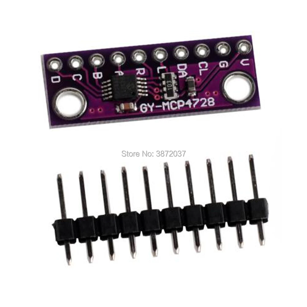 DIYmall GY MCP4728 12 бит I2C цифро аналоговый преобразователь DAC модуль датчика
