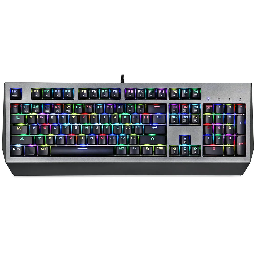 MOTOSPEED CK99 RGB механическая клавиатура анти-призрак 12 световых эффектов Outem/вишневый