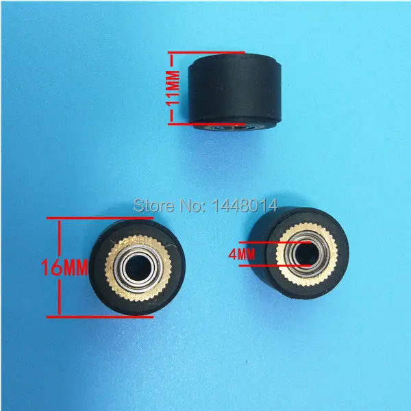 Vinyl cutting plotter pinch roller for Mimaki P-cut Roland paper rubber inner diameter 3mm width 10mm 3X10X16MM 4pcs | Компьютеры и