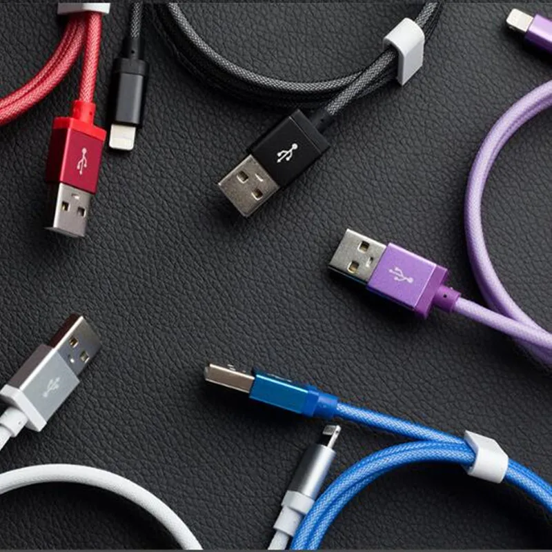 Кабель USB для передачи данных кабеля Lightning 2.4A Быстрая зарядка кабель iPhone 5S X 8 7 6S 5 SE