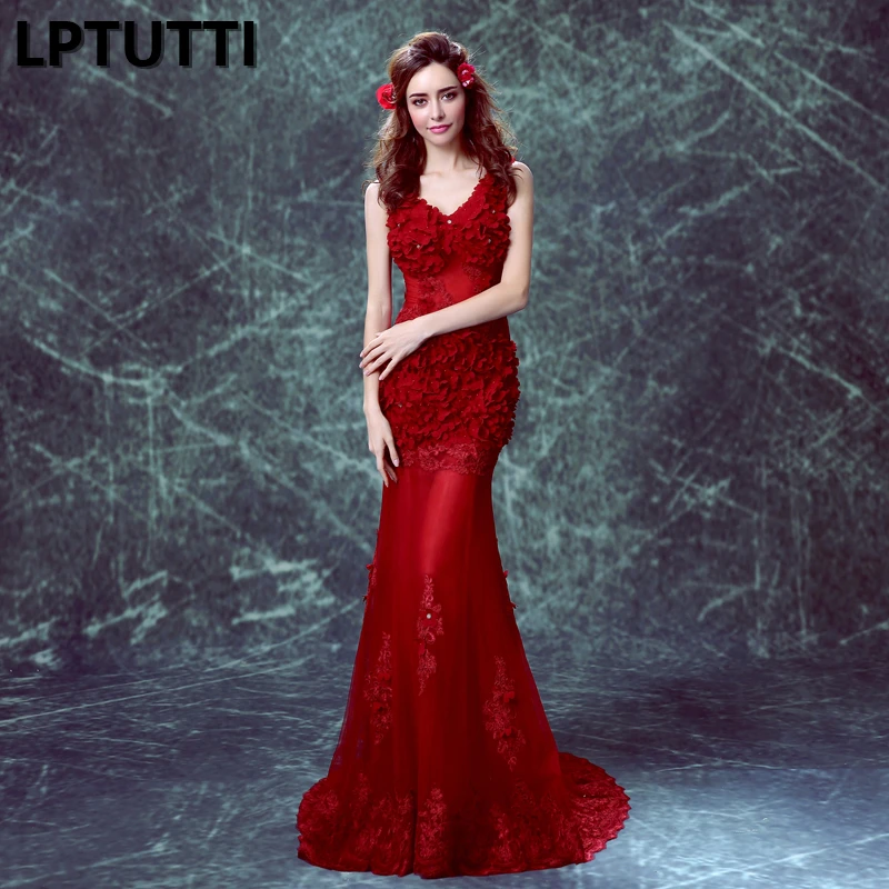 LPTUTTI Lace Appliques New For Women Elegant Date Ceremony Party Prom Gown Formal Gala Events Luxury Long Evening Dresses | Свадьбы и