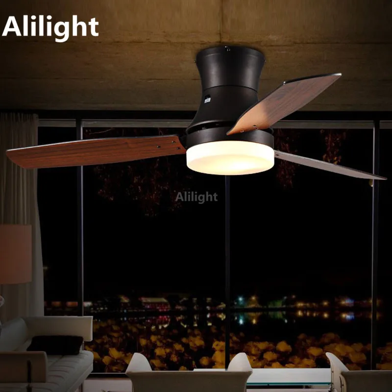 Remote Control Ceiling Fans Loft Blade Light for Fan with Dining Livng Room Suspension 24W Led Hanging Lamp | Лампы и освещение