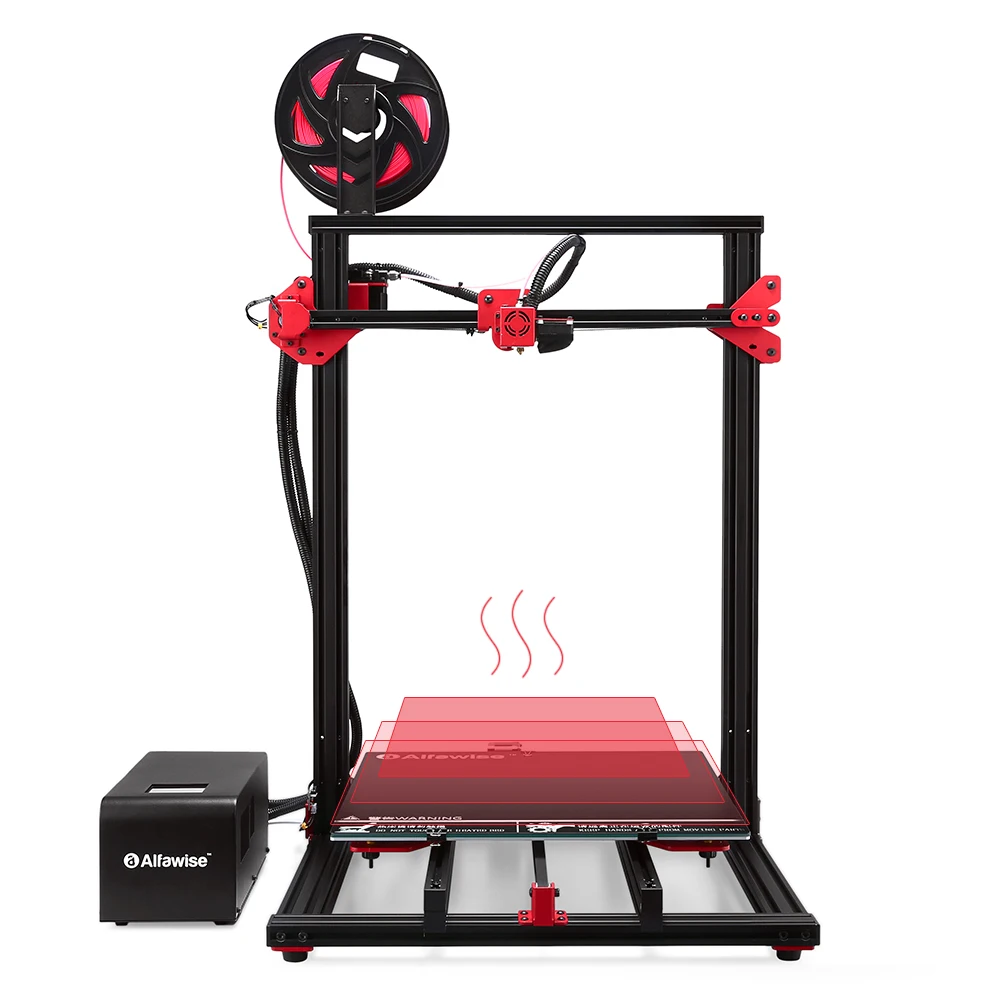 Alfawise U20 DIY 3D принтеры масштабные 2 8 дюйма Сенсорный экран алюминиевый сплав