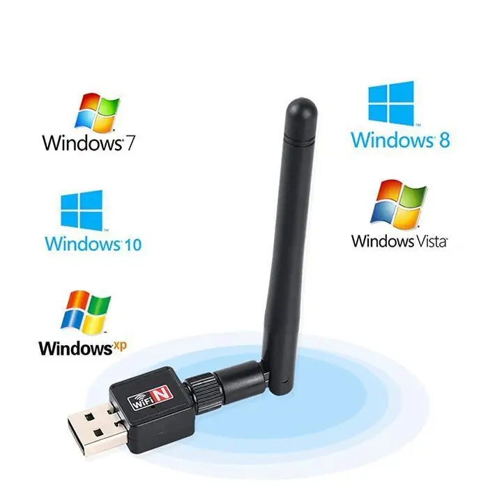150 м беспроводной сетевой карты 300 Wi Fi приемник компьютер Черный адаптер USB2.0 с