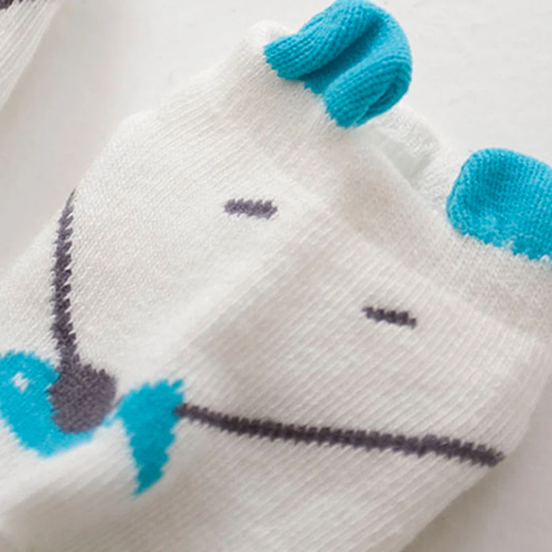 Calcetines Unisex para reci&eacute;n nacidos, medias antideslizantes con dise&ntilde;o de rat&oacute;n/conejito/Tigre, para primavera-2