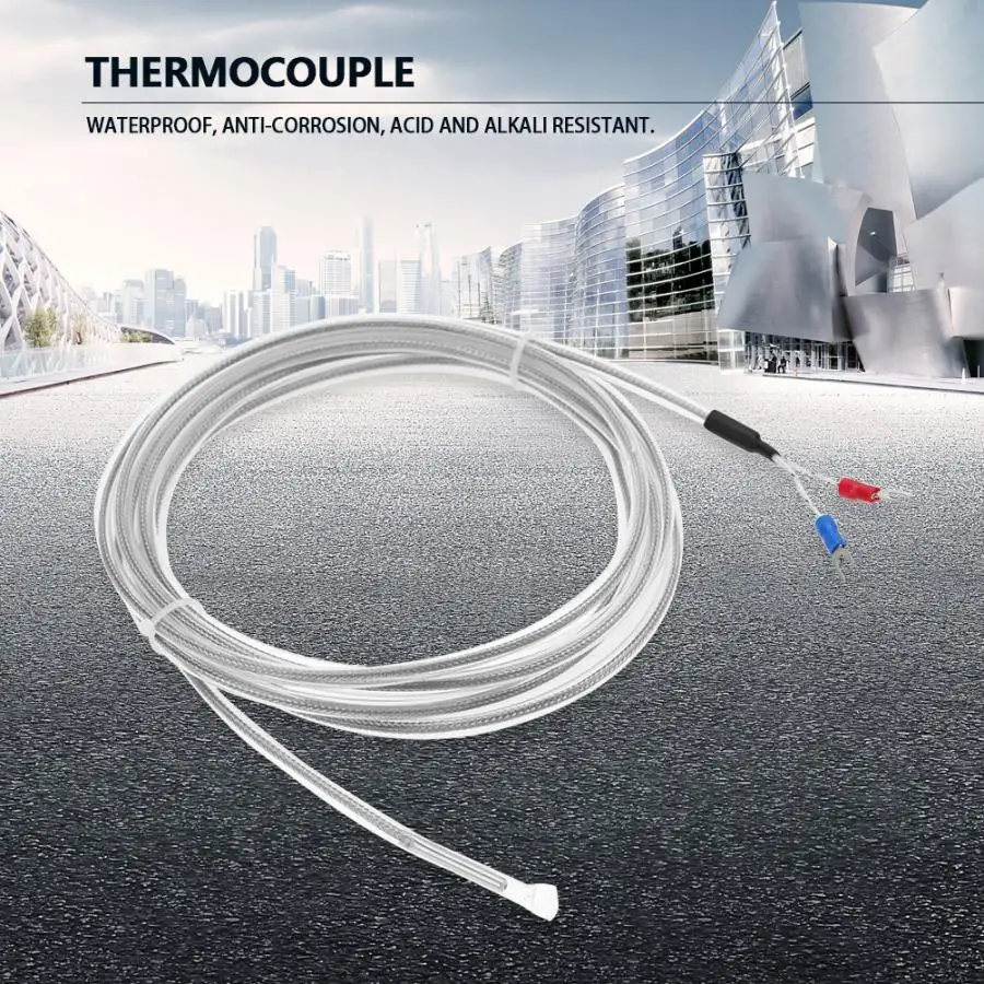 Термостат PTFE K типа термопары 2 провода водонепроницаемой коррозионной стойкости