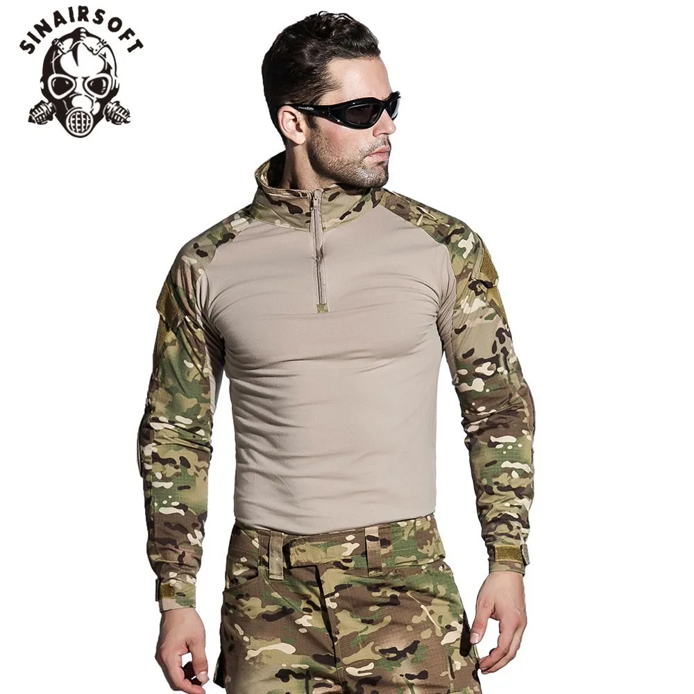 SINAIRSOFT тактические G3 BDU камуфляжные Боевые Женские брюки рубашки с наколенниками