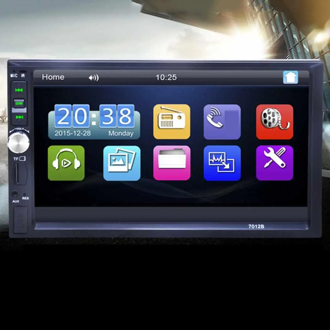 7 дюймовый 2 Дин Радио Стерео MP5 плеер Сенсорный экран TF USB FM Bluetooth DVD видео