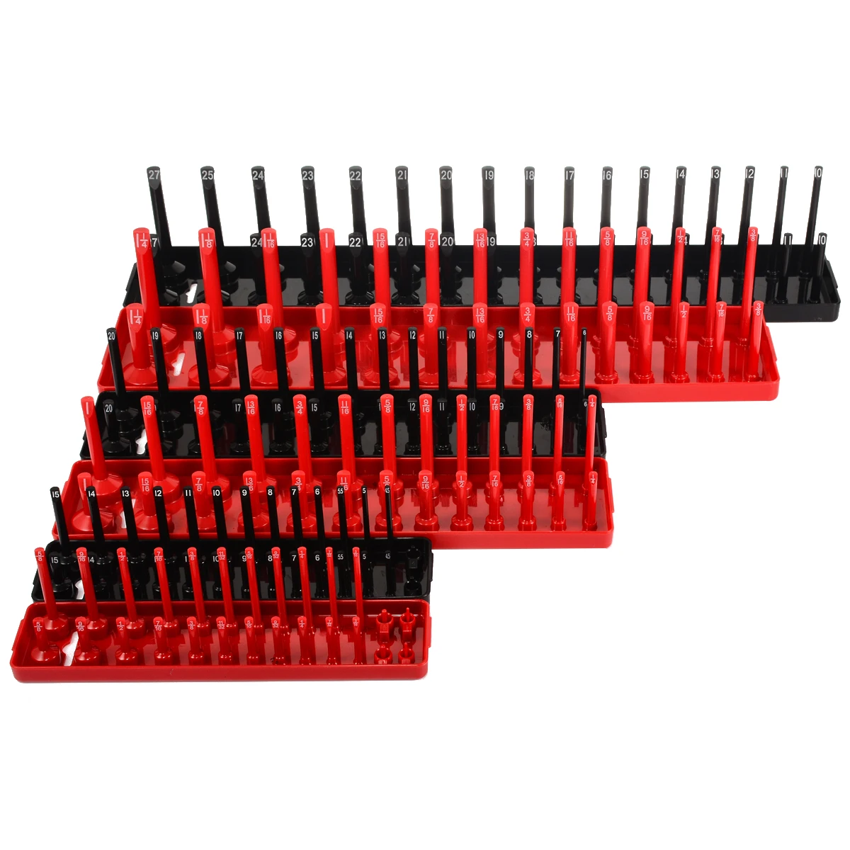 Новый 6 шт. 1/4 'ɳ/8'' 1/2 ''Пластик Органайзер аксессуары стойка полки