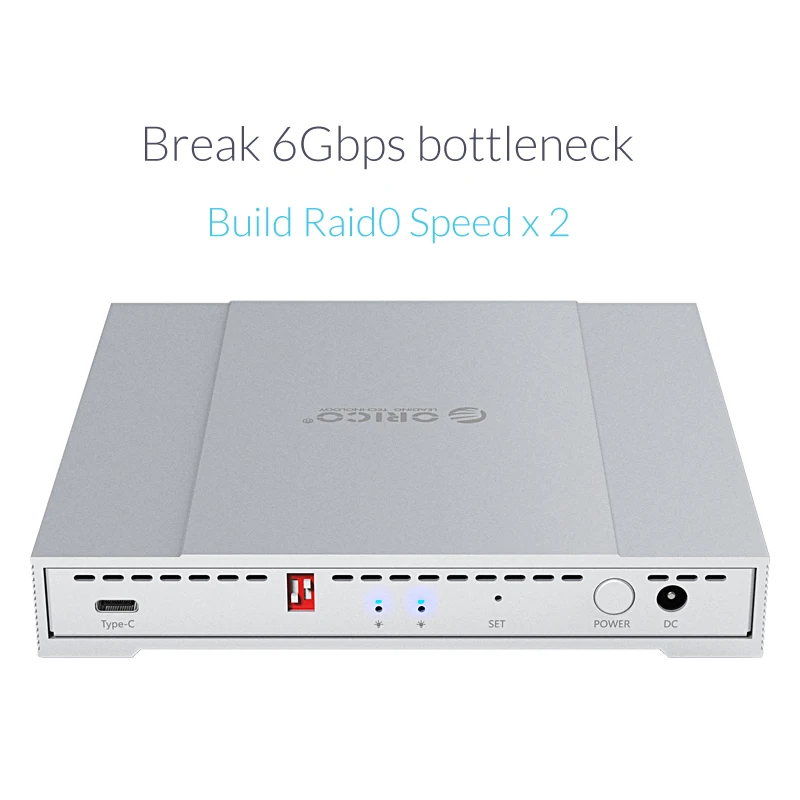 Алюминиевый корпус для жесткого диска Orico 2 5 дюйма Usb 3 1 Type C 10 Гбит/с Raid ТБ * внешний
