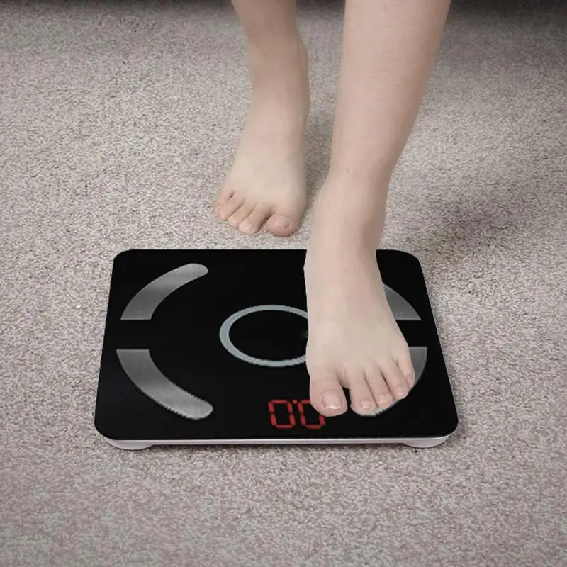 Adeeing Smart Digital Bluetooth жировых отложений весы светодиодный Дисплей с помощью