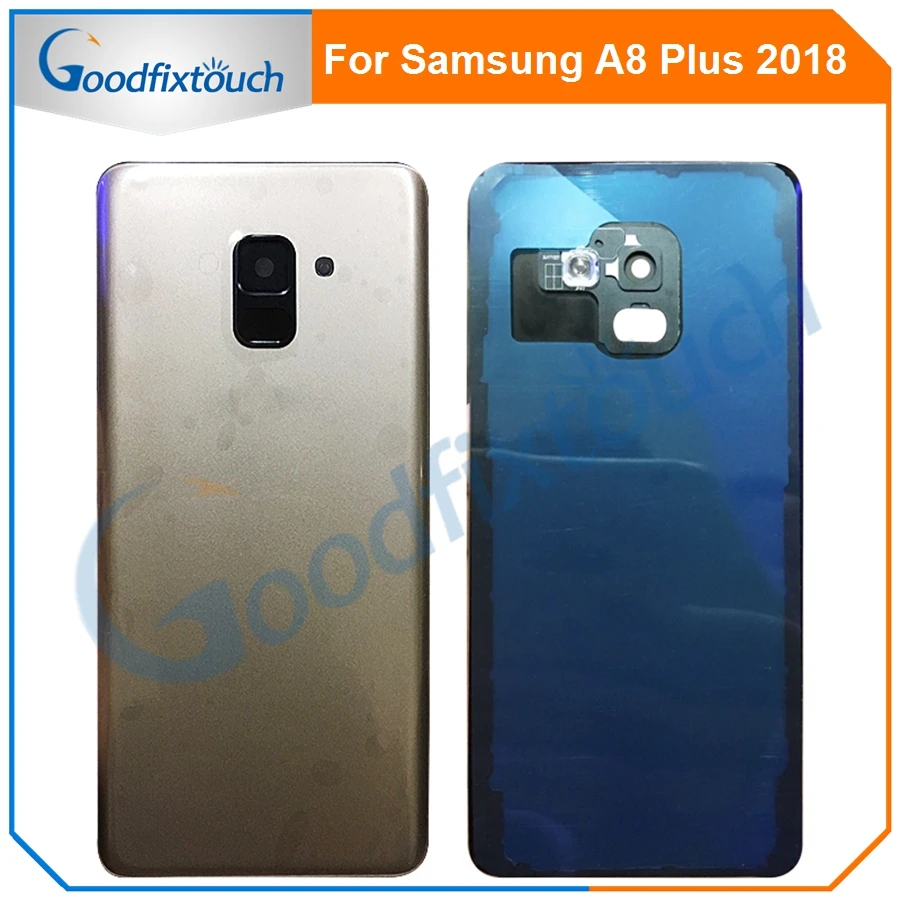 Для Samsung Galaxy A8 plus A730 A730FD задняя крышка для аккумулятора стеклянная дверь корпус