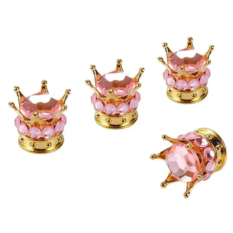 

Крышка клапана короны инновационный модифицированный автомобильный колпачок шины Универсальный клапан основной колпачок 4 шт. провод плот...