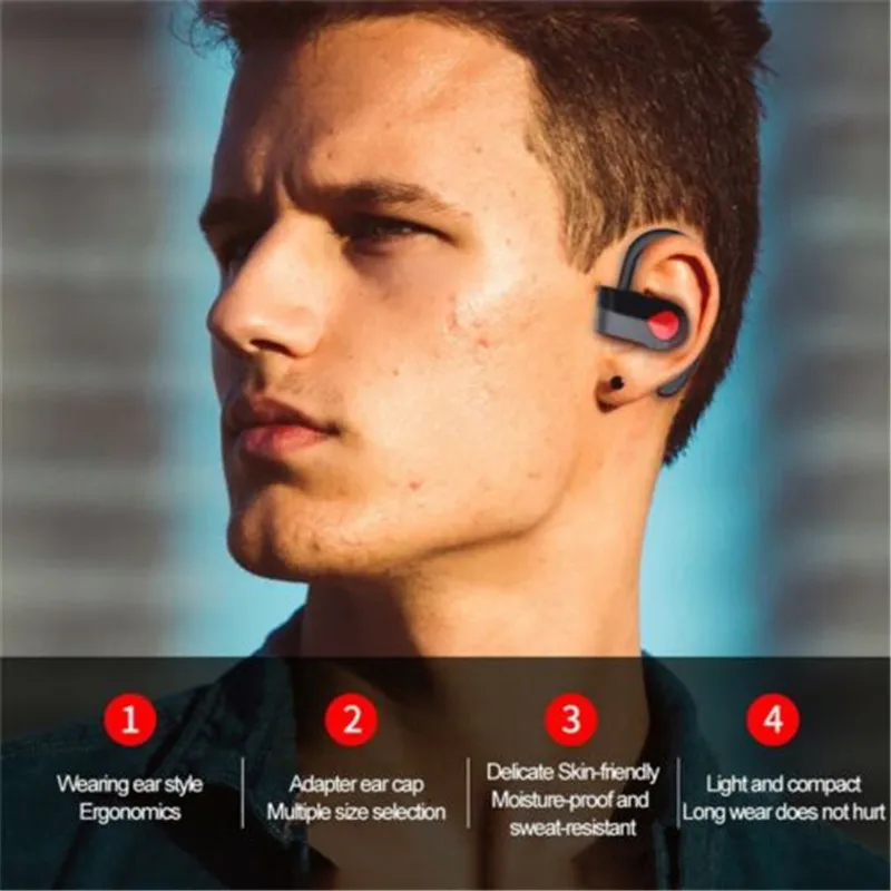 Bluetooth 4 2 наушники вкладыши гарнитура беспроводные для Samsung iPhone X 8 защита от пота и