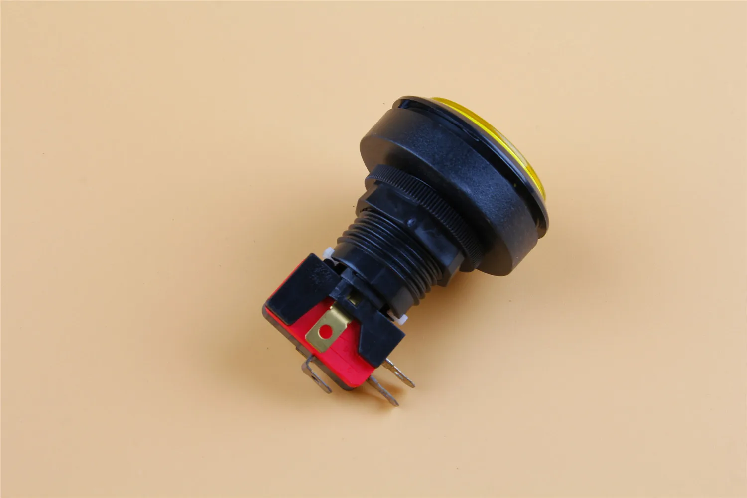 Желтая Панель Крепление с круглой головкой SPDT 5Pin мгновенный игровой кнопочный