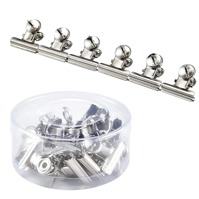 

20 Pieces Push Pins Clips Tacks Clips Thumb Clips Wall Clips with Pins for Cork Boards Cubicle Walls Using Art Projects Photos
