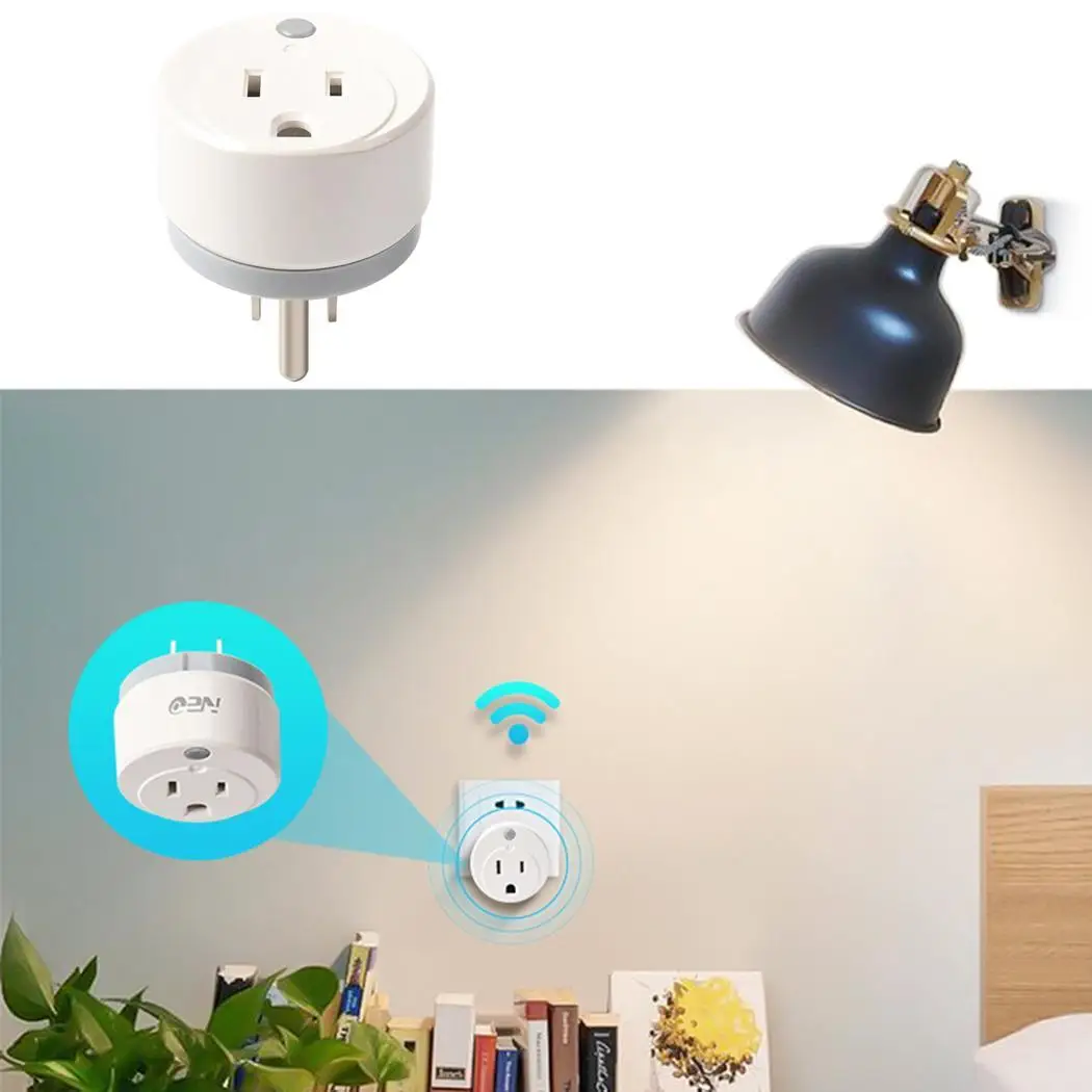 WiFi US Plug APP дистанционное управление умная розетка 13A Поддержка 45m Alexa Google White 2 4 GHz