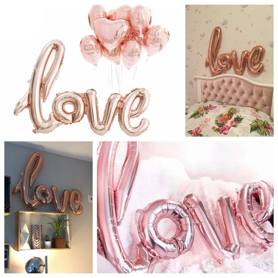Любовные воздушные шары романтическое сердце Бумажная гирлянда с конфетти шар