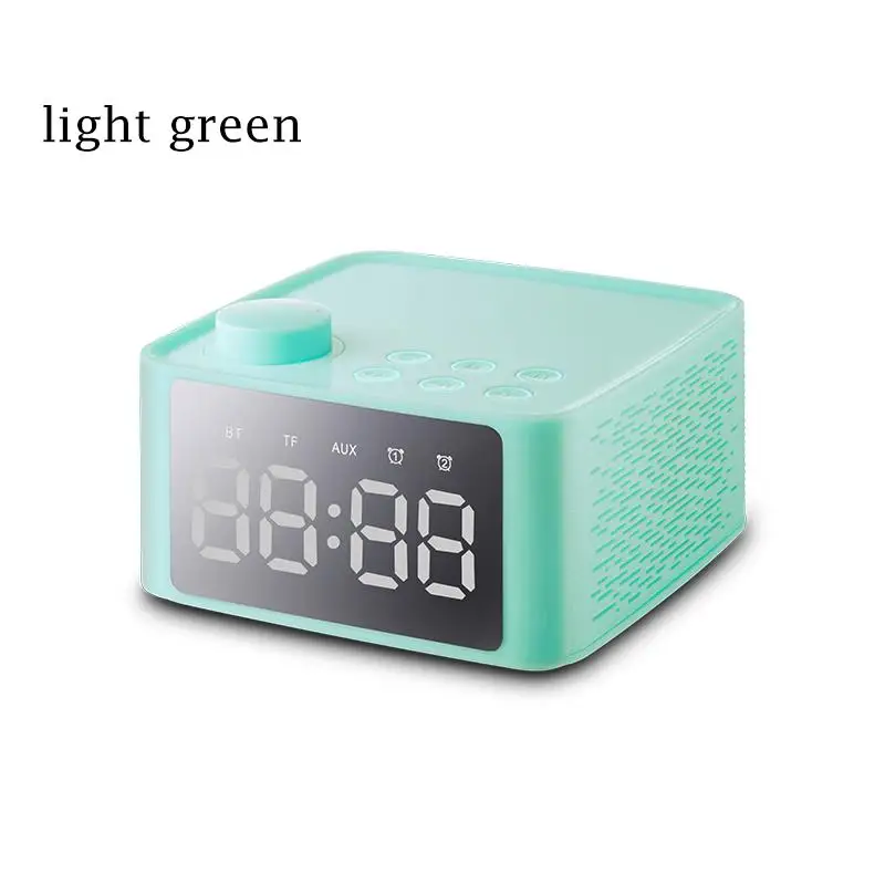 Bluetooth динамик с подставкой двойной будильник радио карта сабвуфер Настольный