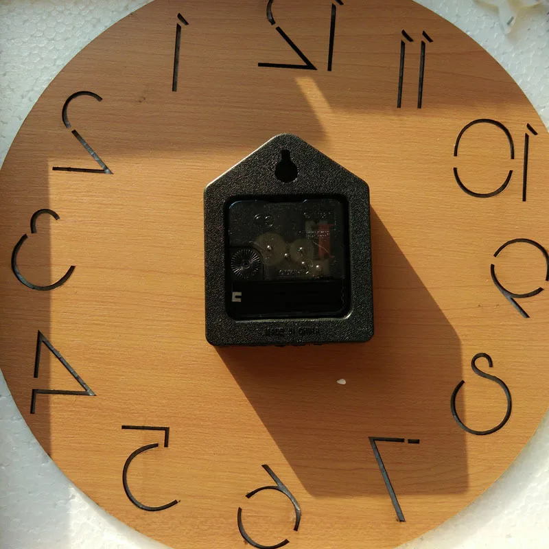 Креативные деревянные настенные часы современные бесшумные круглые с