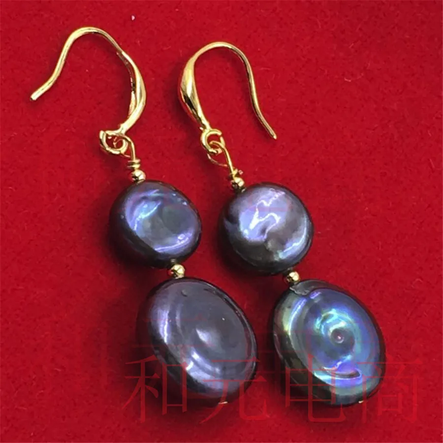 ОГРОМНЫЙ AAA TwoPin Южно-морской натуральный фиолетовый зеленый цвета ржавчины 15-16 мм