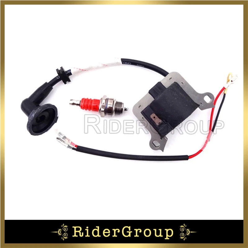 Катушка зажигания + красный L7T свечи для 2 такта 33cc 43cc 49cc двигатель китайский