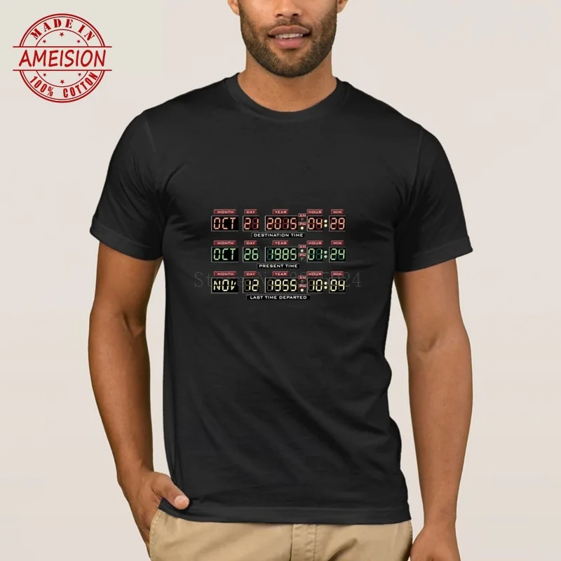 Горячая Распродажа Back To The Future Bttf футболка Для мужчин s Летний стиль юмор мужская
